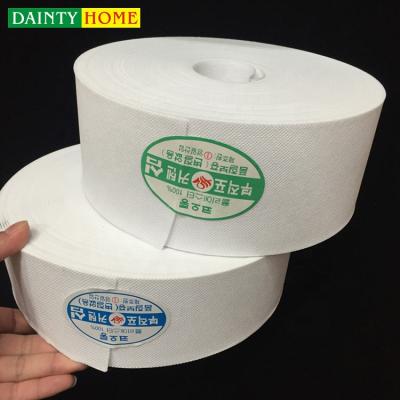 China Minimalist wholesale white nonwoven curtain tape supplier, popular polyester curtain tape for sale