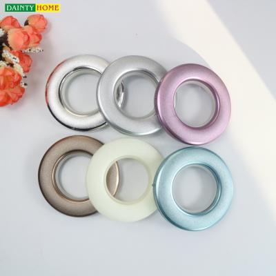 China Wholesale Minimalist Plastic Colorful Accessories Use Durable Plastic Curtain Ring Eyelet For Garden for sale