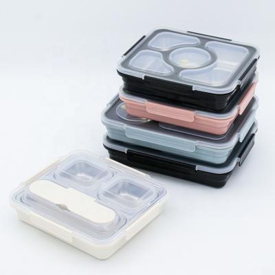 China Freshness Preservation special offer stainless steel lunch box 5 compartments for office worker for sale