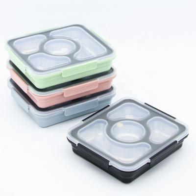 China Freshness Preservation kids bento lunch box stainless steel insulated lunch box for kids 4 compartment for sale