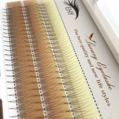 China Full Volume 0.15mm D Curl 8-15mm Blend Hair Loop Silk Lashes Easy Volume Eyelash Extensions Fan Lashes for sale