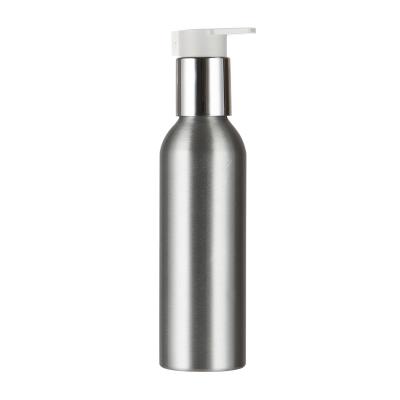 China Personal Care 40ml 50ml 100ml 120ml 150ml 250ml Lotion Bottle UV Cosmetics Empty Aluminum Sliver Pump Press Pump Bottle for sale