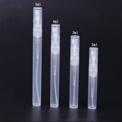 China Personal Care 2ml 3ml 4ml 5ml Clear Mini Empty Perfume Pen Mist Color Spray Bottle Sample Plastic Bottle for sale