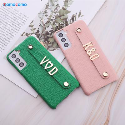 China Dropshipping Custom Leather Cell Phone Case Leather Phone Case For 10 21 Letters 2018 Samsung S8 9 A50 70 A7 Metal Phone Funda for sale