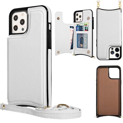 China With Card Pack Function Hot Selling Customized Leather Phone Case With Cards Case For iPhone 6-13pro Max for sale