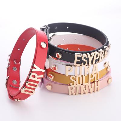 China Dropship Personalized Personalized Letter Charm Pet Accessories Pet Collar For Dog for sale