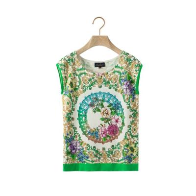 China Anti-pilling Fashion 2021 Size Optional New Ladies Knit Vest Green Sweater Sleeveless Custom Printing Knit Sweater Vest Women for sale