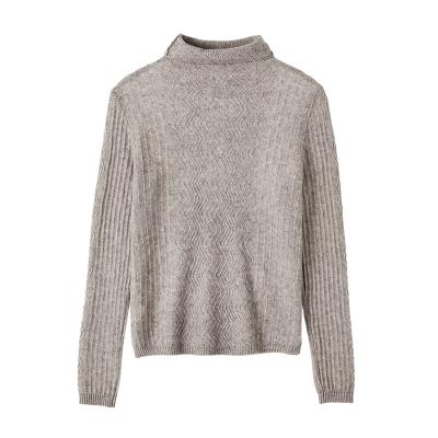 China Anti-wrinkle 2022 Autumn/Winter Women Crew Neck Knit Sweater Rib Turtleneck Women Sweater Sweater for sale