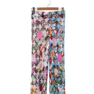 China Breathable Washable Stylish Woman Pants Fashionable Printing Regular Pants for sale