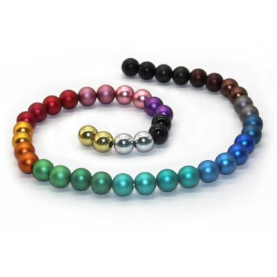 China Other Chinese Manufacturer CNC Parts Custom Spinning Jewelry Accessories Anodized Aluminum Necklace Beads for sale