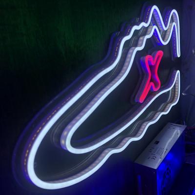 China Buildings Drop Shipping Led Attractive Alphabet Letters Flex Rope Neon Light Bar Sign Logo Neon Sign For Shoe Store for sale