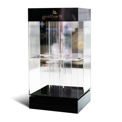 China Eco-friendly Solid Structure Multifunctional Acrylic Revolving Display Case For Mobile Phone/Jewelry Accessories for sale