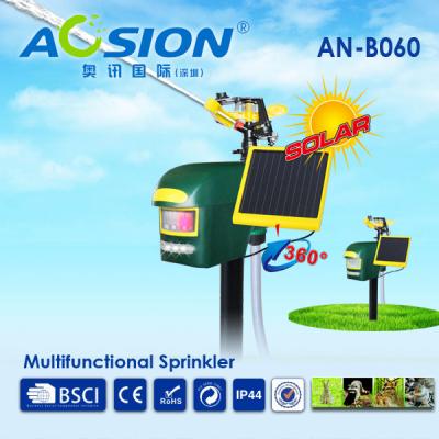 China Aosion sustainable motion activated sprinkler together with led lightning to scare animals away for sale