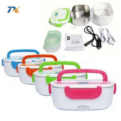 China Sustainable Plastic Food Hot Box Thermos Electric Heating Lunch Box For Household for sale