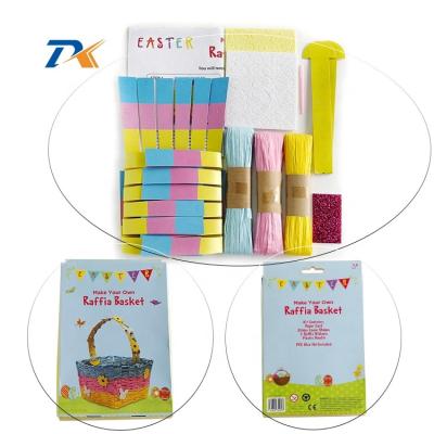 China Make Your Own Easter Baskets Craft Kit Party Supplies For Kids Party Easter Day New Year Gifts 24*15*5cm for sale