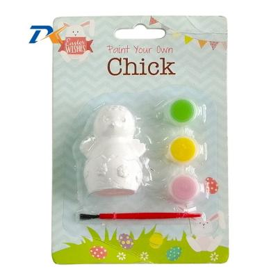 China Unpainted White 17*12*3.5cm Chick Ornaments DIY Craft Easter Toy DIY Painting Chick for sale