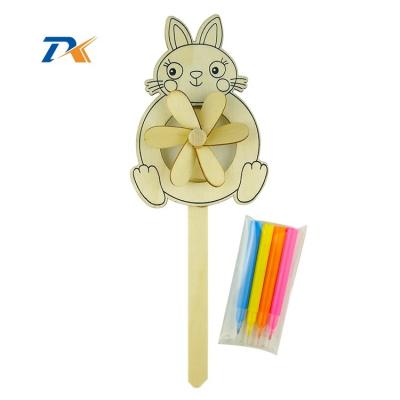 China 5pcs DIY Wood Painting Kit For Easter Wooden Hanging Signs 20.5*9.5cm for sale