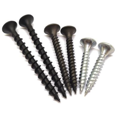 China Galvanized Gypsum Black Dry Wall Screw Black Coarse Thread Screw for sale