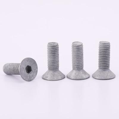 China DIN7991 Hot Dip Galvanized Hex Socket Screw Countersunk Flat Head Screw for sale