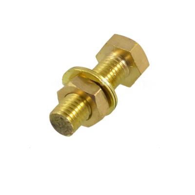 China Silicon Bronze Hex Head Sems Screws Brass Hexagon Hex Screw for sale