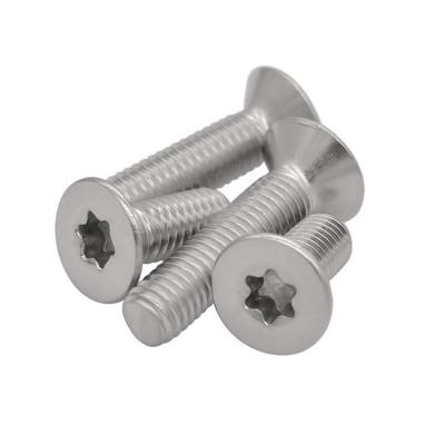 China GB2673 Six Lobe Torx Plum Blossom Screw ISO 14581 A2-70 Countersunk Flat Head Screws for sale