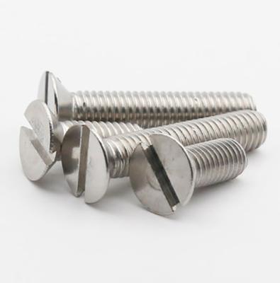 China La cabeza avellanada de acero inoxidable DIN963 atornilla el tornillo de máquina principal avellanado ranurado en venta