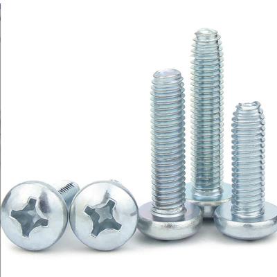 Chine Le fil d'acier au carbone formant les vis GB6560 Pan Head Screw With Zinc enfoncé par croix a plaqué à vendre