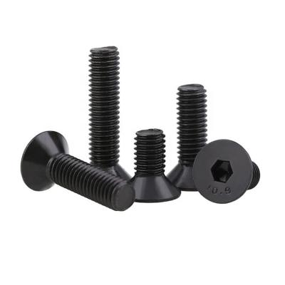 China DIN EN ISO 10642 Countersunk Head Screws Black Oxide M5 M6 Carbon Steel Screw for sale