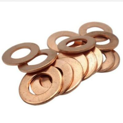 中国 Metric Solid Copper Sealing Washer DIN 7603A Copper Washer 販売のため