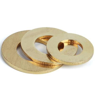 中国 M3 - M24 Custom Flat Lock Washers DIN125 Brass Plain Washer 販売のため