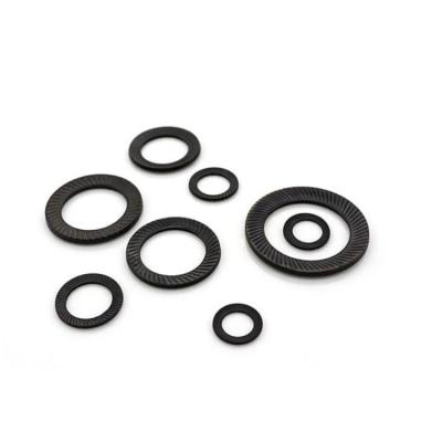 China DIN 9250 Knurling Disc Spring Washer Black Oxide Conical Spring Contact Washer For Screws zu verkaufen