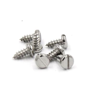 China DIN7971 Metric Stainless Steel Slotted Pan Head Security Self Tapping Screw ST2.2-ST6.3 for sale