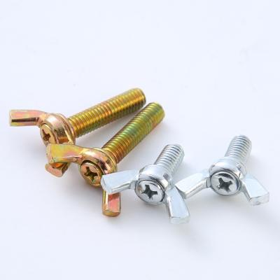 China Butterfly Wing Bolt DIN316 Carbon Steel Hand-Turned Disc Bolts for Easy Installation for sale