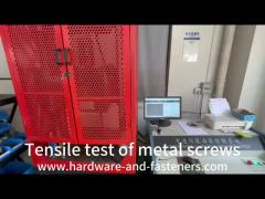 Tensile test of screw quality inspection process