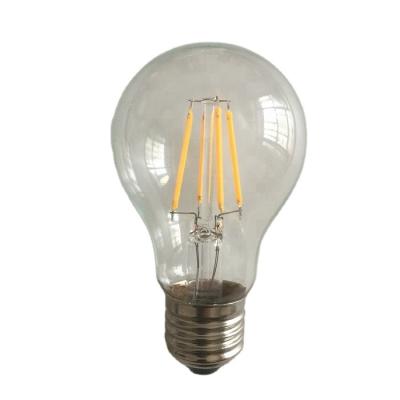 China Residential A60 LED Filament Light A19 GLS Light Bulb Clear High Lumen Europe 4W 6W 8W for sale