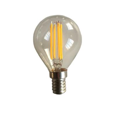 China G45 Clear E14 2W 4W LED Filament Residential LED Light Bulb for sale