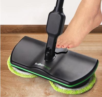 China Sustainable Stainless Steel Lazy Rechargeable High Quality Floor Cleaning Electric Broom for sale