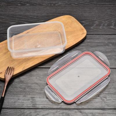 China 800ml 300D Oxford Microwavable Cotton Rectangular Plastic Lunch Box Crisper Set With Ice Bag for sale