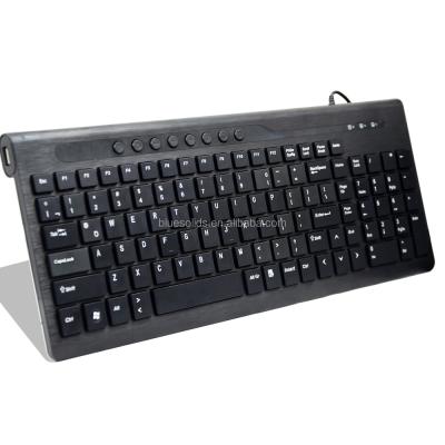 China BST-309 Multimedia Multimedia Chocolate with HUB Two Wired Keyboard, Europe Style Two Size Popular Keyboard for PC/Laptop for sale