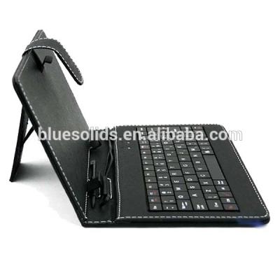 China Direct Selling Cheapest Plug & Play Tablet Manufacturer Keyboard Protective Leather Case with OTG Cable for sale