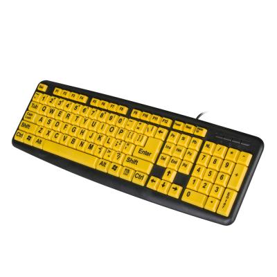 China Plug & Play Standard PC Wired Dinner USB2.0 Large Letters Keyboard for sale