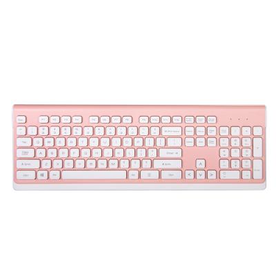 China Model BST-851 Chocolate Keyboard Support 2.4G Wireless Wired Keyboard and Mouse Combo for sale