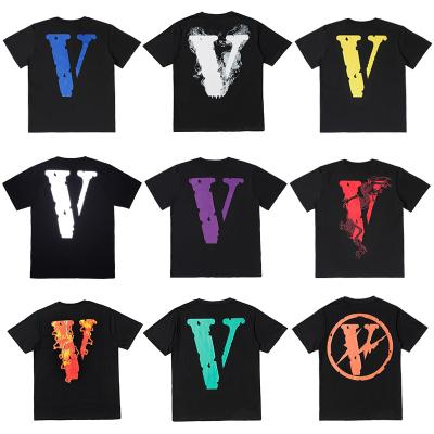 China New Design Big V Round Neck Custom Made Oversize Hip Hop T-shirt Long Sleeve Thoughtful T-shirt for sale