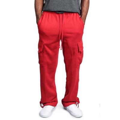 China Hot Selling QUICK DRY Pocket Casual Oversized Loose Men Jogging Cargo Pants With Straps for sale