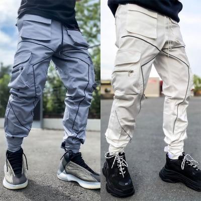 China High Quality Anti-Wrinkle Oversized Polyester Fashion Hip Hop Men's Classic Street Cargo Pants With Zipper Pockets for sale