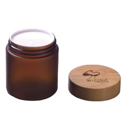 China 250g Personal Care Frosted Amber Recycled PET Jar for sale