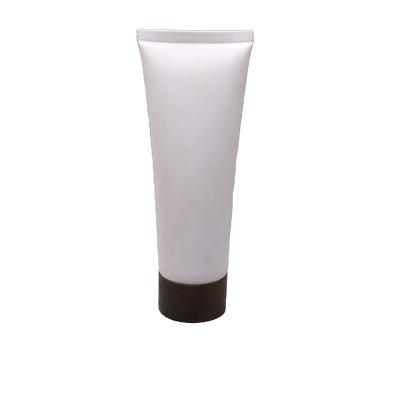 China 50ml Tube Recyclable Dark Ash Wood Screw Cap for sale