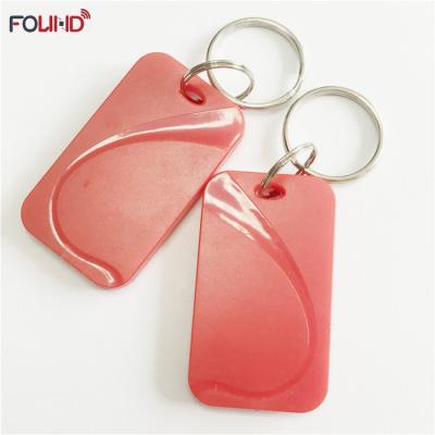 China Access control custom printed chip dual frequency 125khz and 13.56mhz rfid keyfob for sale