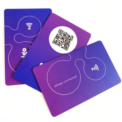 China Luxury personalized nfc hologram smart business cards waterproof / waterproof nfc smart cards for sale