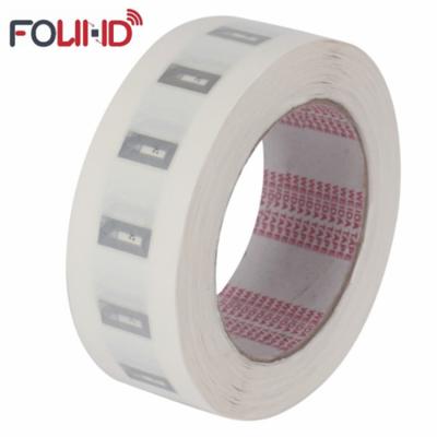 China Asset Tracking ISO14443a 13.56mhz standard size rfid hf nfc transparent programmable etching inlay 11X26mm for embedding in objects for sale